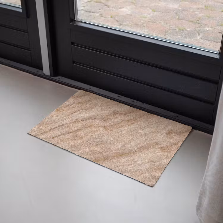 Steen - Ader - Natuur - Modern - Beige Deurmat klein -sfeer2