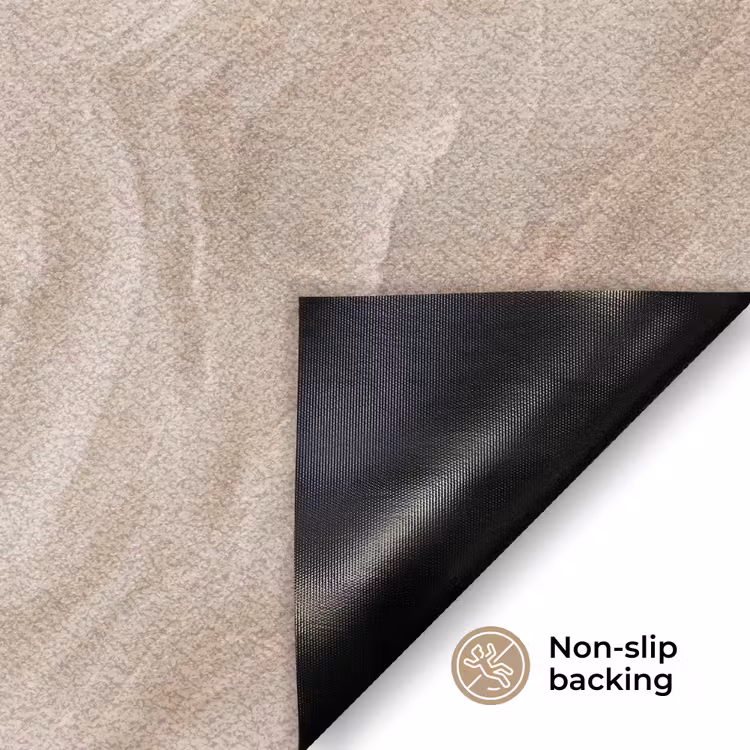 Steen - Golvend - Abstract - Beige Deurmat klein -antislip_EN