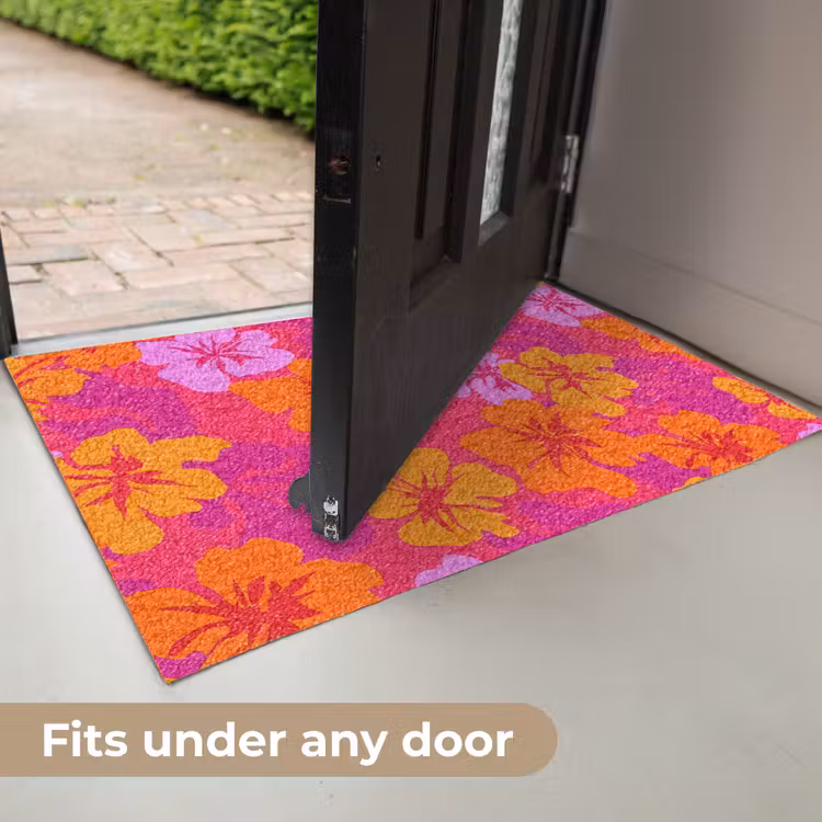 Zomers - Hibiscus - Kleurrijk Deurmat klein 898 -USP_EN