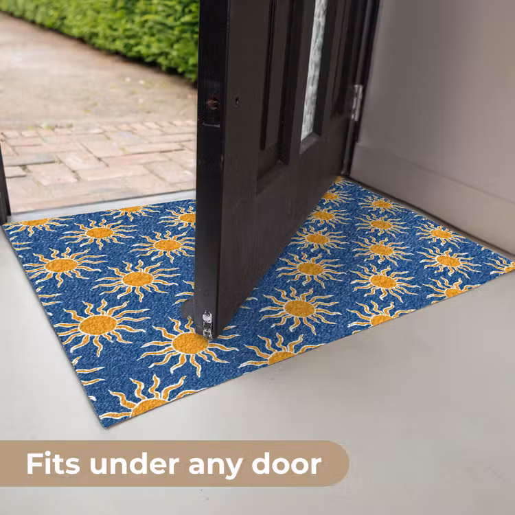Zon - Patroon - Blauw Deurmat klein 898 -USP_EN