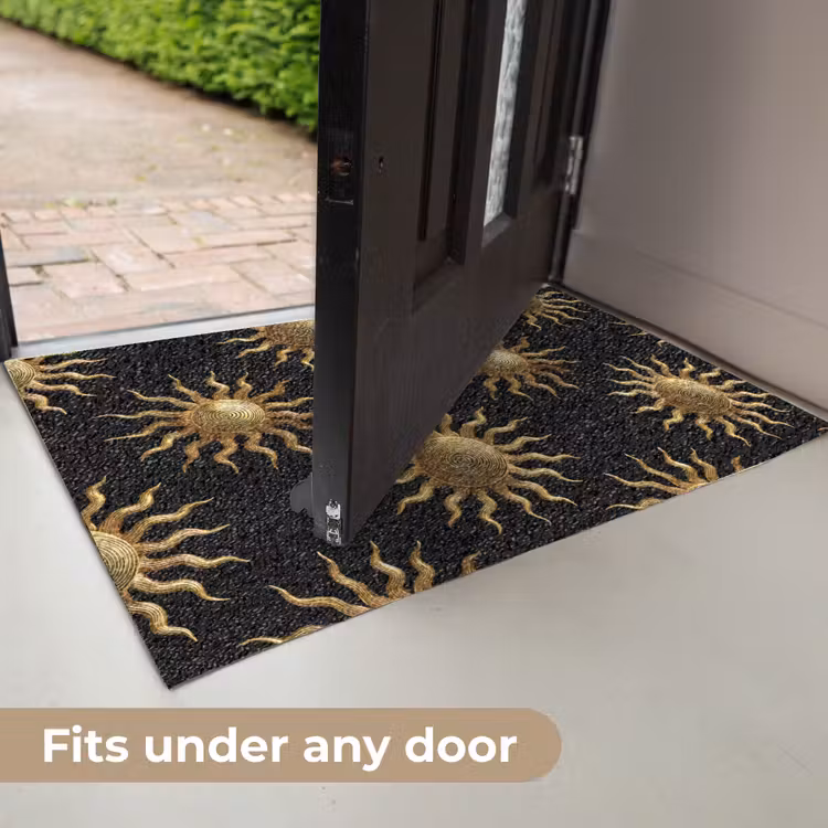 Zon - Patroon - Luxe - Goud - Zwart Deurmat klein 898 -USP_EN