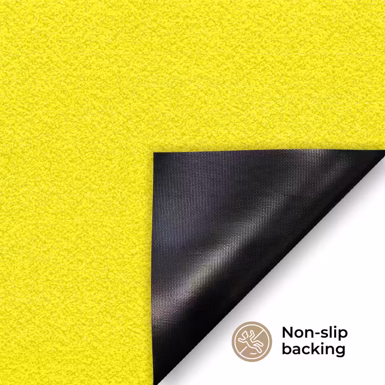 Sunshine - Glow - Geel Deurmat klein 898 -antislip_EN