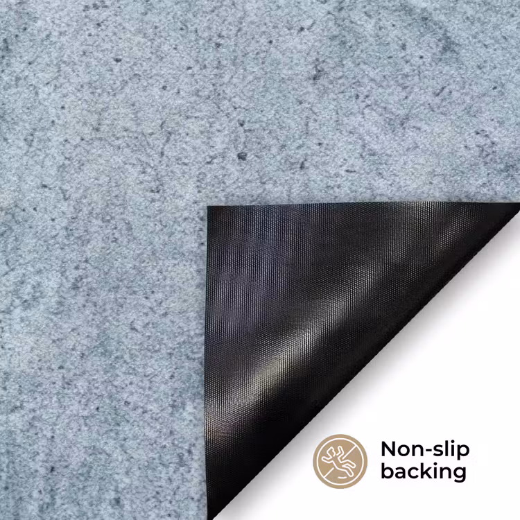 Oppervlak - Ruw - Abstract - Modern - Grijs Deurmat klein -antislip_EN