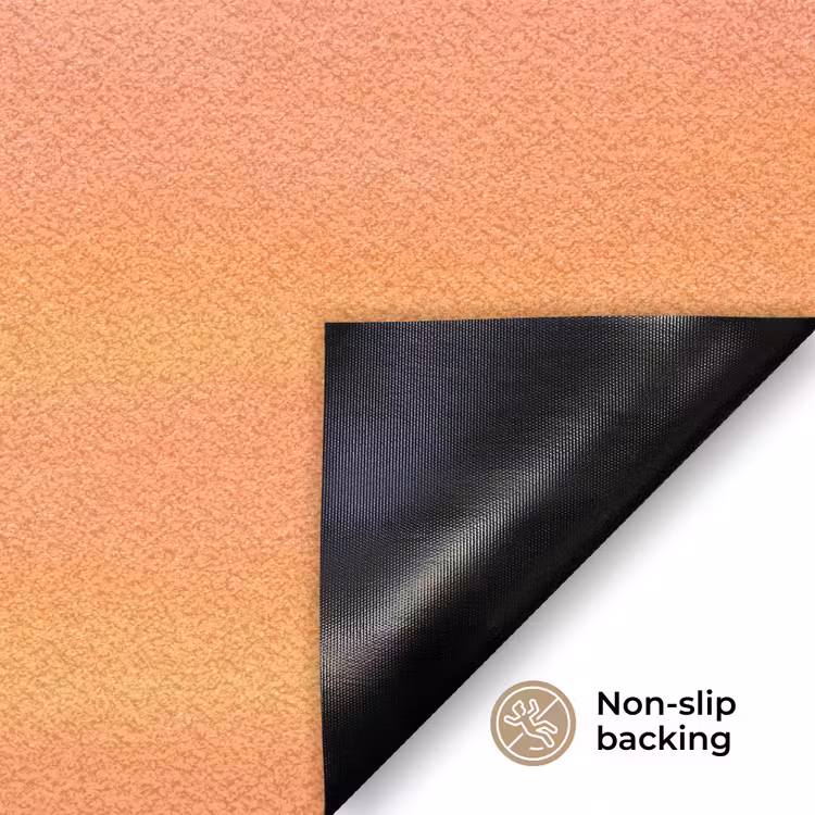 Zwerm - Vogels - Oranje Deurmat klein -antislip_EN
