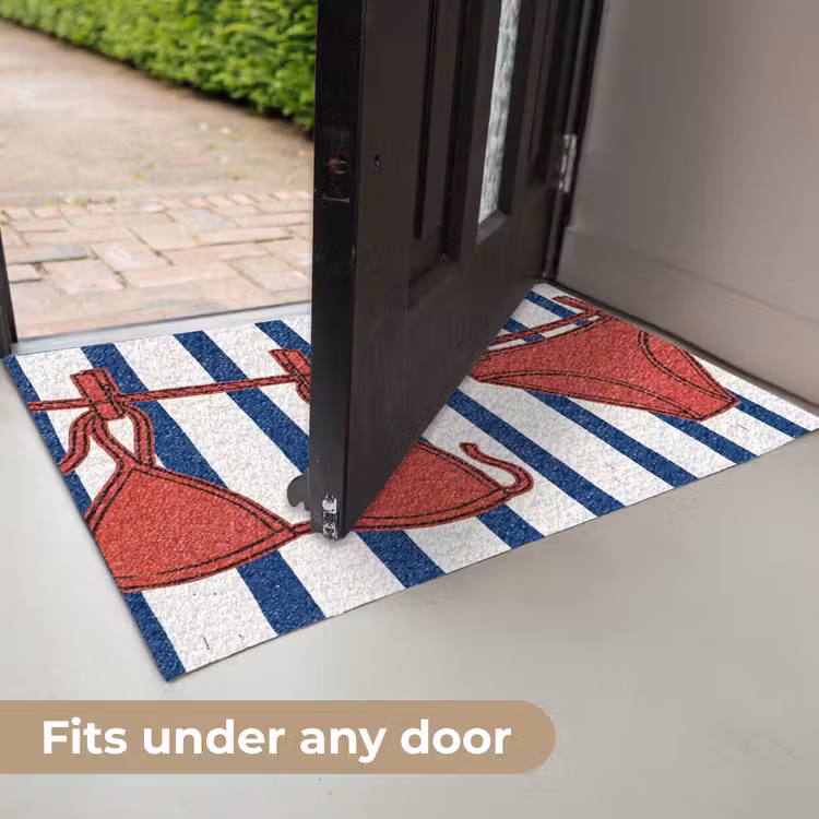 Badkleding - Waslijn - Zomer - Illustratie - Rood Deurmat klein -USP_EN