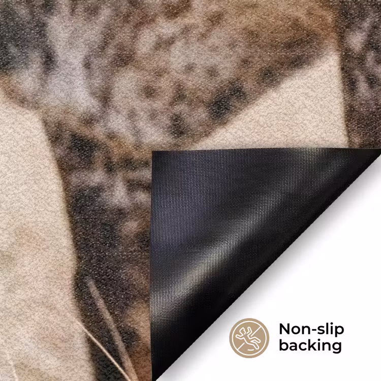 Texas Longhorn - Kalf - Weide - Dieren Deurmat klein -antislip_EN