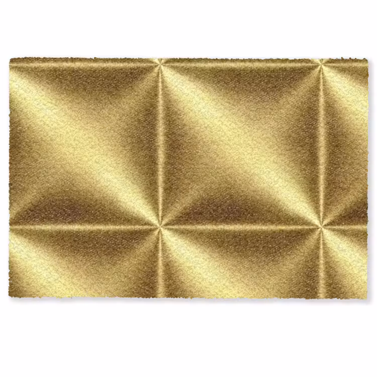 Textuur - Geborsteld Goud - Industrieel - Metallic Deurmat klein 898 -zkaufland3d