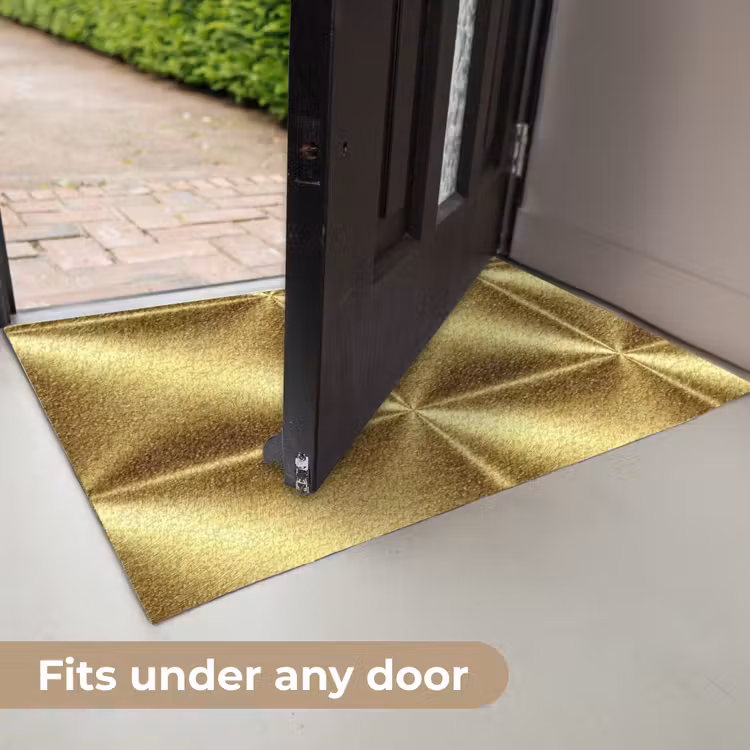Textuur - Geborsteld Goud - Industrieel - Metallic Deurmat klein 898 -USP_EN