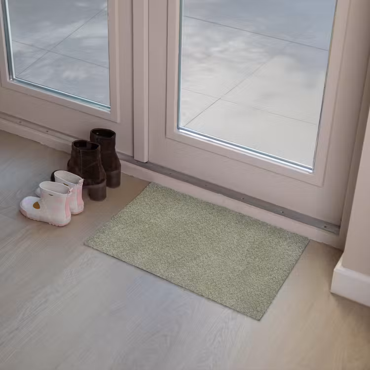 Textuur - Betonlook - Achtergrond - Modern - Groen Deurmat klein -sfeer3