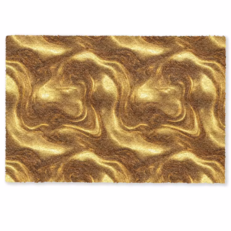 Textuur - Vloeibaar - Organisch - Goud Deurmat klein 898 -zkaufland3d