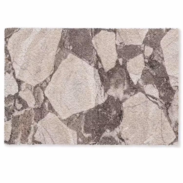 Textuur - Marmer - Abstract - Beige - Bruin Deurmat klein -zkaufland3d