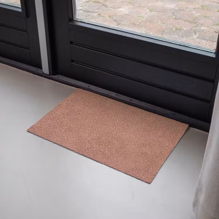 Textuur - Roodbruin - Grof - Modern Deurmat klein -sfeer2