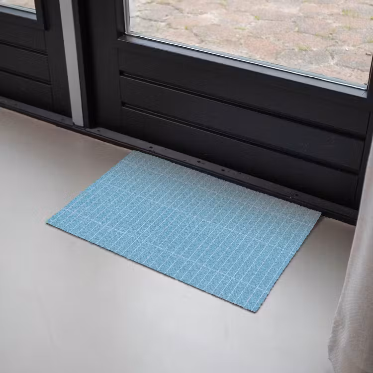 Tegel - Langwerpig - Patroon - Blauw Deurmat klein 898 -sfeer2