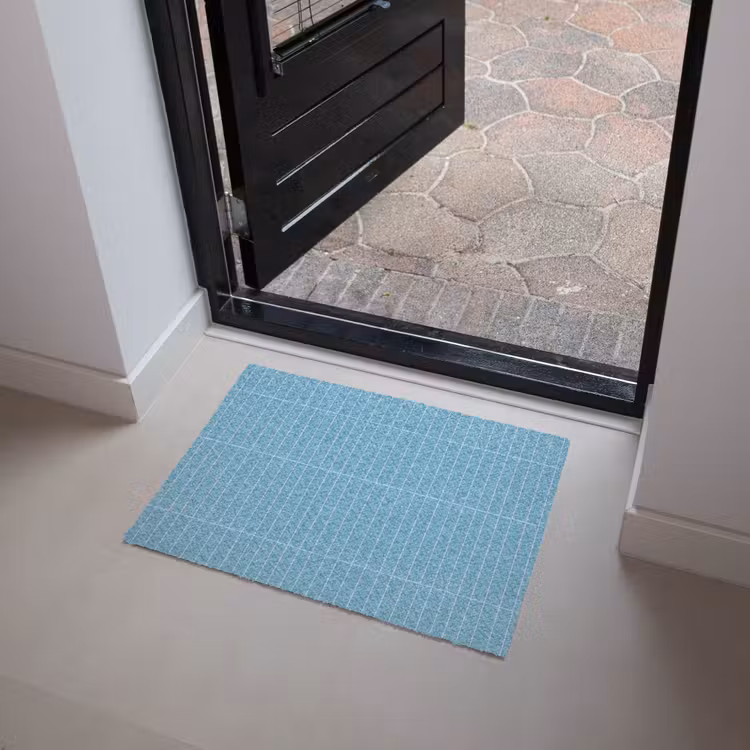 Tegel - Langwerpig - Patroon - Blauw Deurmat klein 898 -sfeer5