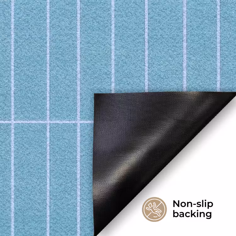 Tegel - Langwerpig - Patroon - Blauw Deurmat klein 898 -antislip_EN