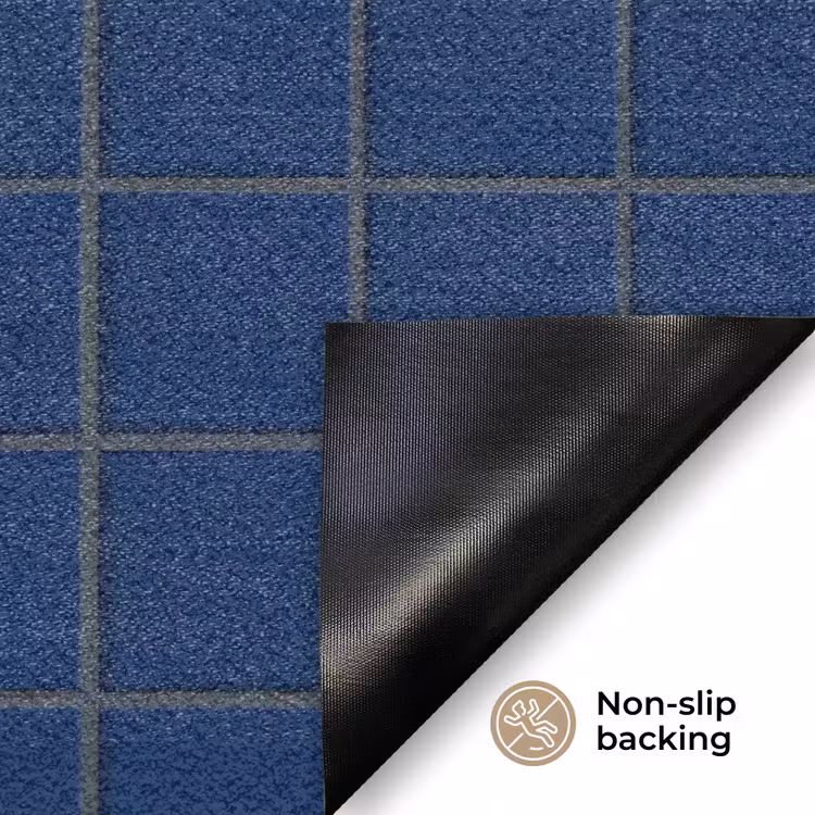 Tegel - Patroon - Blauw Deurmat klein 898 -antislip_EN