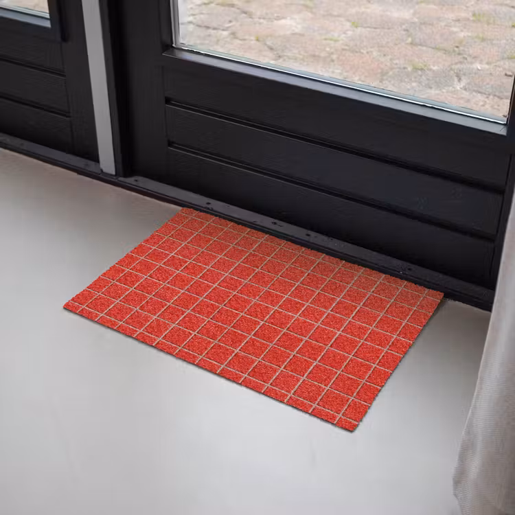 Tegel - Patroon - Kersen - Rood Deurmat klein 898 -sfeer2