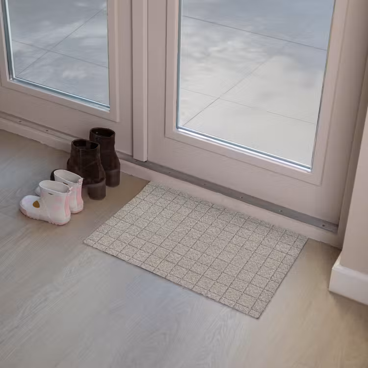Tegel - Patroon Kiezel - Grijs Deurmat klein 898 -sfeer3