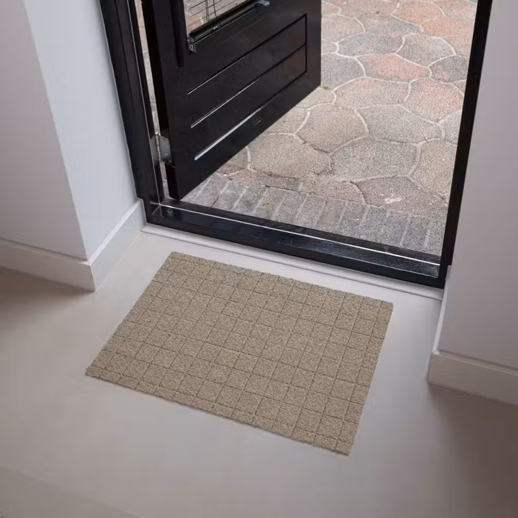 Tegel - Patroon - Taupe Deurmat klein 898 -sfeer5