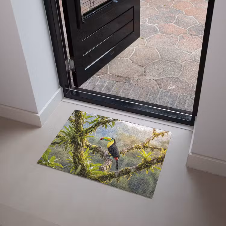 Toekan - Jungle - Natuur - Kleurrijk Deurmat klein -sfeer5
