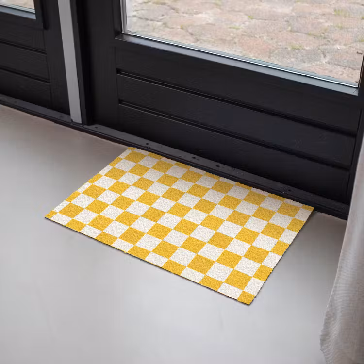 Traditioneel - Patroon - Geel Deurmat klein 898 -sfeer2
