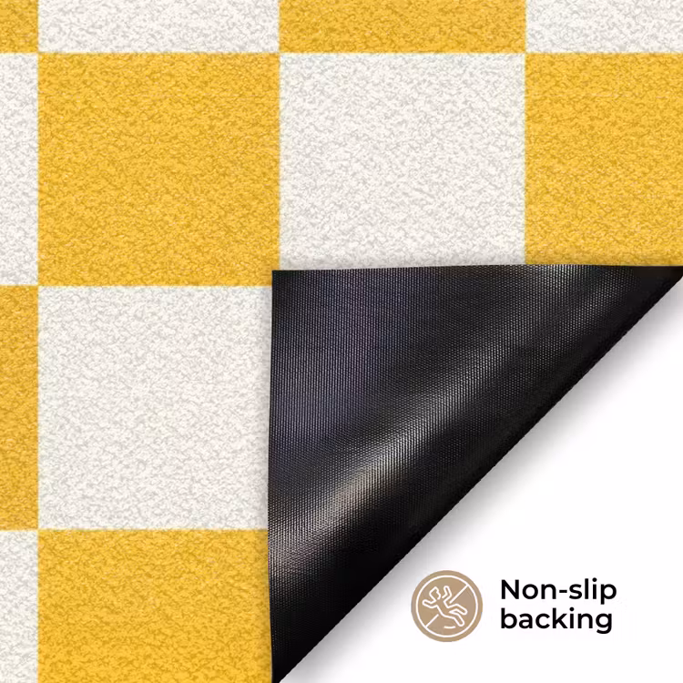 Traditioneel - Patroon - Geel Deurmat klein 898 -antislip_EN