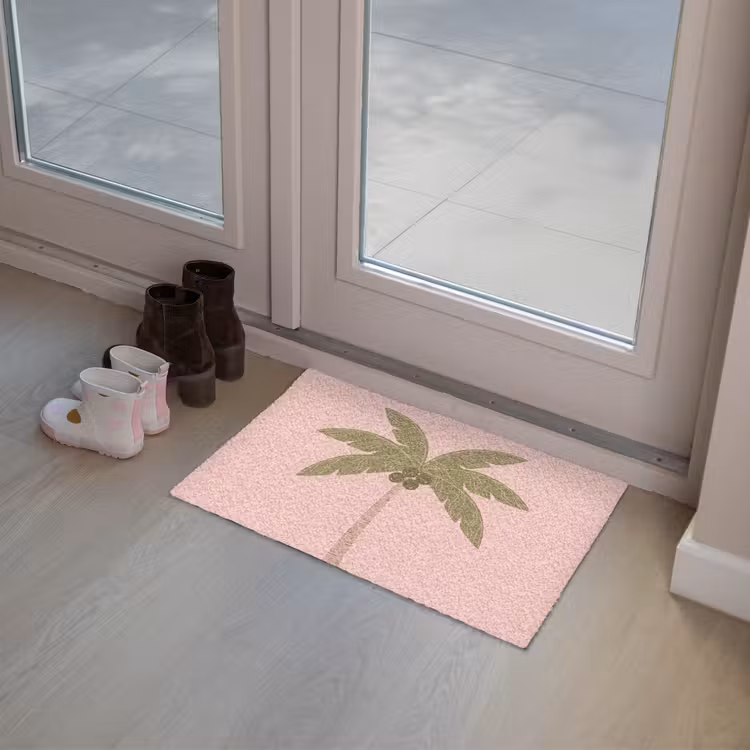 Boom - Palm - Natuur - Illustratie - Roze Deurmat klein -sfeer3