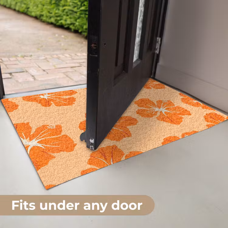 Tropisch - Hibiscus - Oranje Deurmat klein 898 -USP_EN