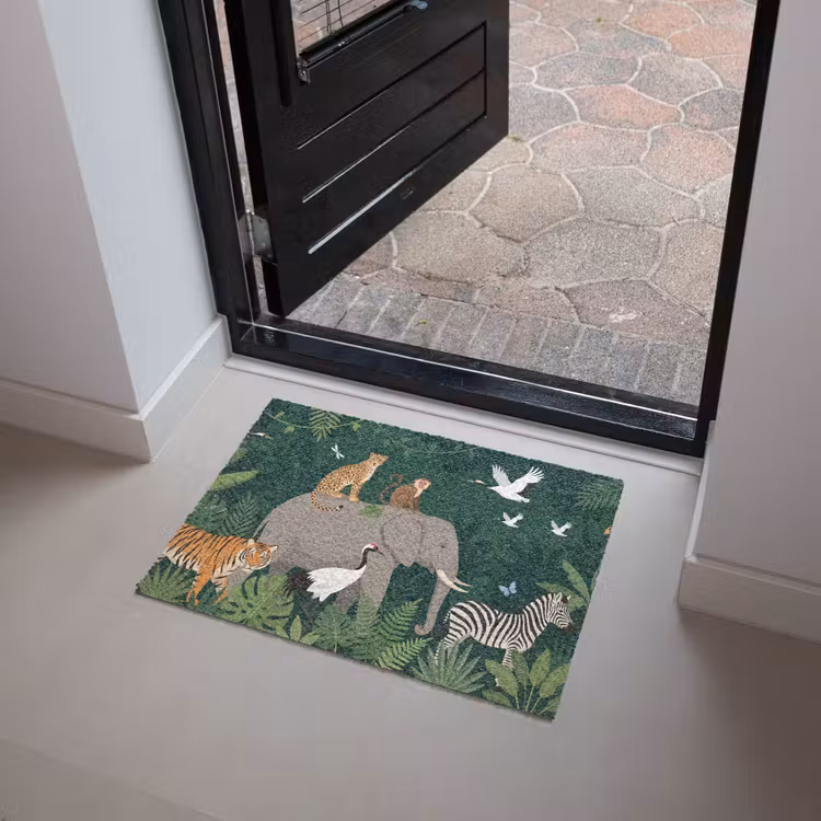Tropisch - Jungle - Groen Deurmat klein -sfeer5