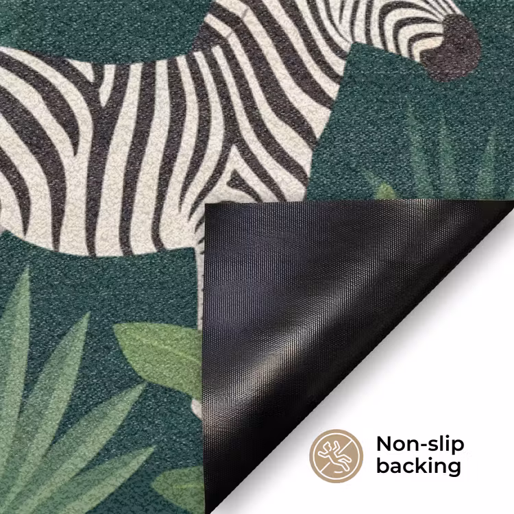 Tropisch - Jungle - Groen Deurmat klein -antislip_EN
