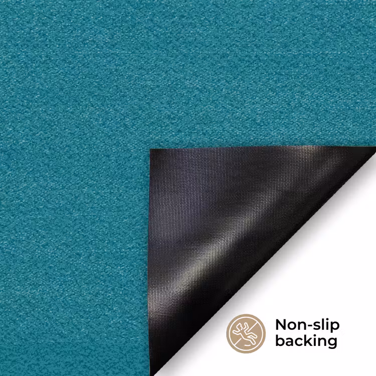 Tropical - Peacock - Blauw Deurmat klein 898 -antislip_EN