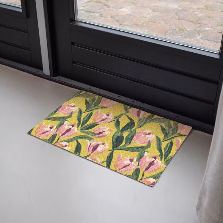 Tulpen - Botanisch - Geel Deurmat klein 898 -sfeer2