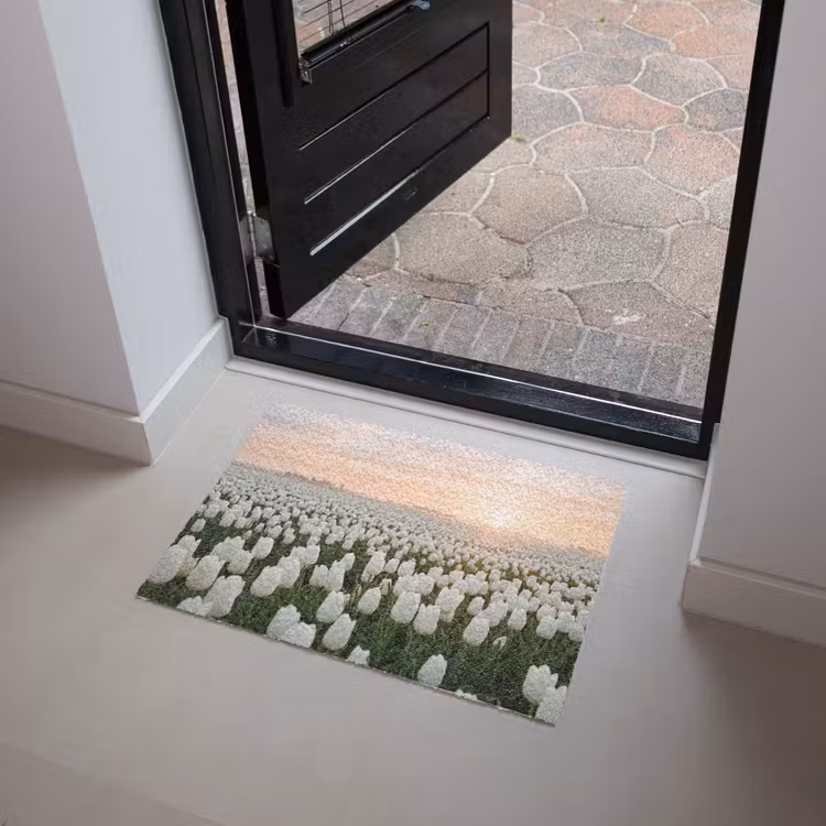 Tulpen - Landschap - Wit Deurmat klein -sfeer5