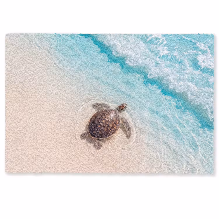 Schildpad - Helder water - Strand - Dieren - Natuur Deurmat klein -zkaufland3d