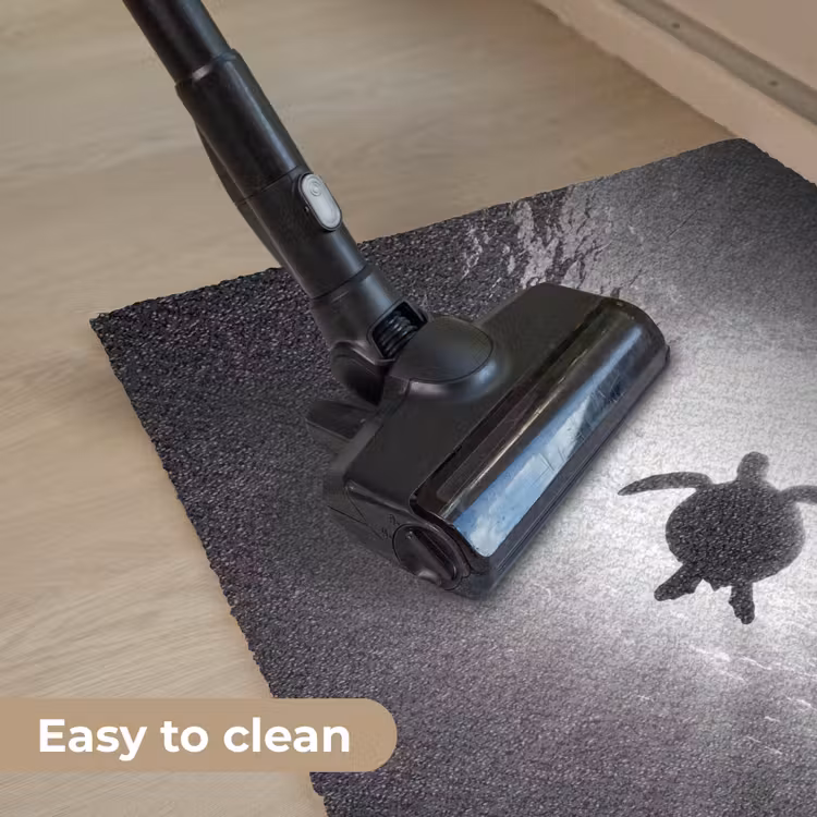 Schildpad - Onderwater - Lichtstralen - Oceaan - Zwart-wit Deurmat klein -reinigen_EN