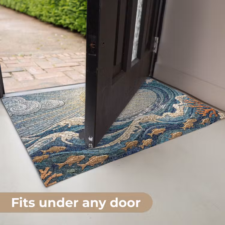 Onderwater - Koraal - Vis - Natuur - Kunst Deurmat klein -USP_EN