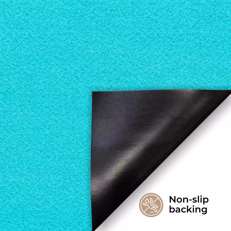 Vivid - Aquamarine - Turkoois Deurmat klein 898 -antislip_EN