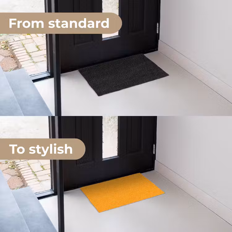 Warm - Ochre - Oranje Deurmat klein 898 -voor-na_EN