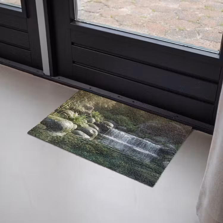 Beek - Waterval - Natuur - Groen Deurmat klein -sfeer2
