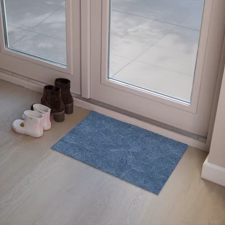 Golven - Textuur - Patroon - Blauw Deurmat klein 898 -sfeer3