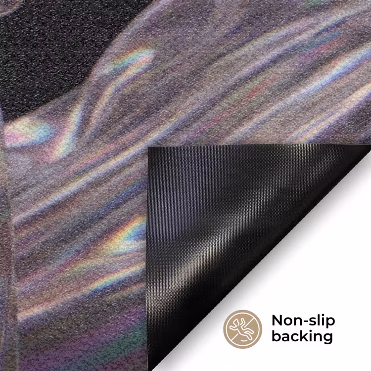 Vrouw - Bellen - Abstract - Kleurrijk Deurmat klein -antislip_EN