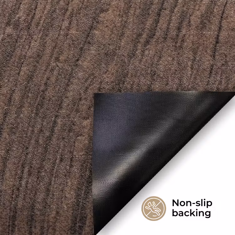 Houtnerf - Textuur - Patroon - Bruin - Rustiek Deurmat klein -antislip_EN