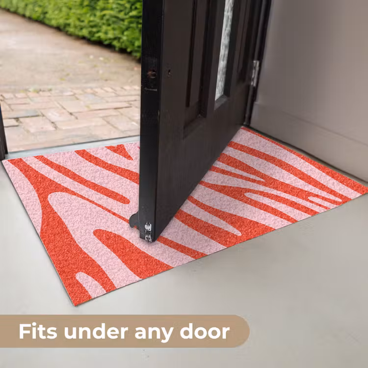 Zebraprint - Roze - Rood - Dierenprint Deurmat klein -USP_EN