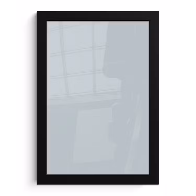 Blue - Bay - Blauw fotolijst zwart zonder passe partout klein 224 -3d