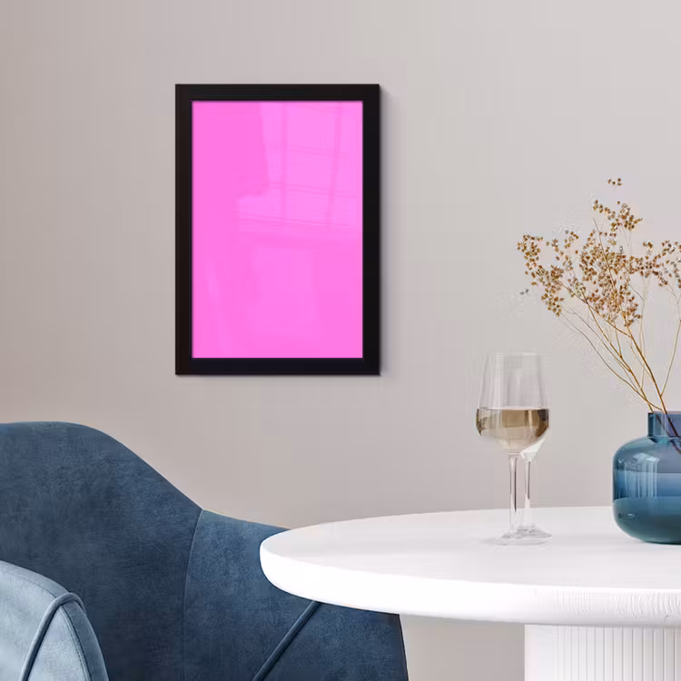 Bright - Orchid - Roze fotolijst zwart zonder passe partout klein 224 -sfeer4