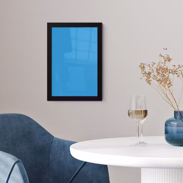 Cerulean - Breeze - Blauw fotolijst zwart zonder passe partout klein 224 -sfeer4