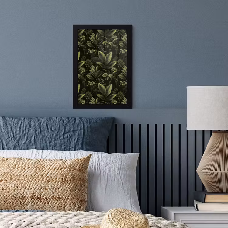 Klassiek - Donker - Botanisch - Planten fotolijst zwart zonder passe partout klein 224 -sfeer3