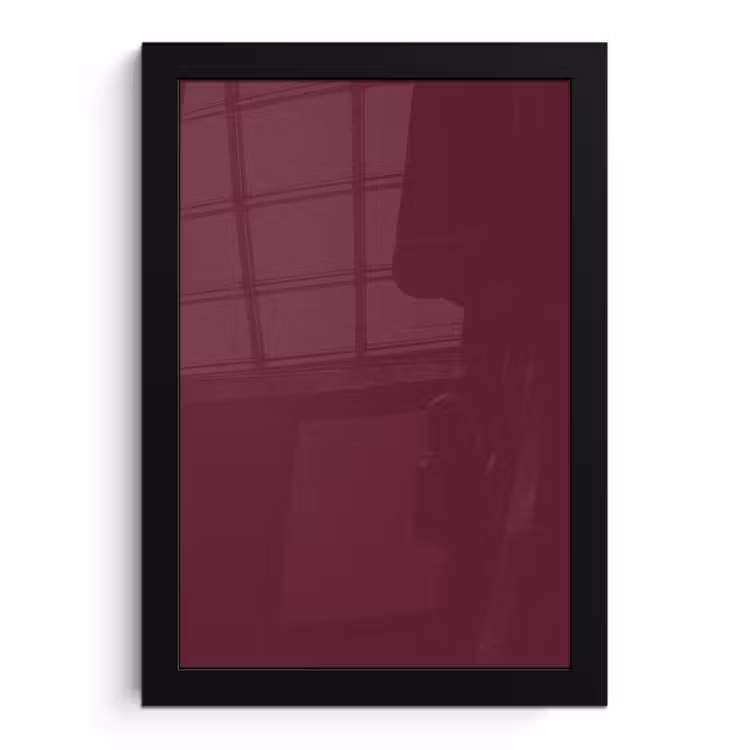 Deep - Plum - Paars fotolijst zwart zonder passe partout klein 224 -3d