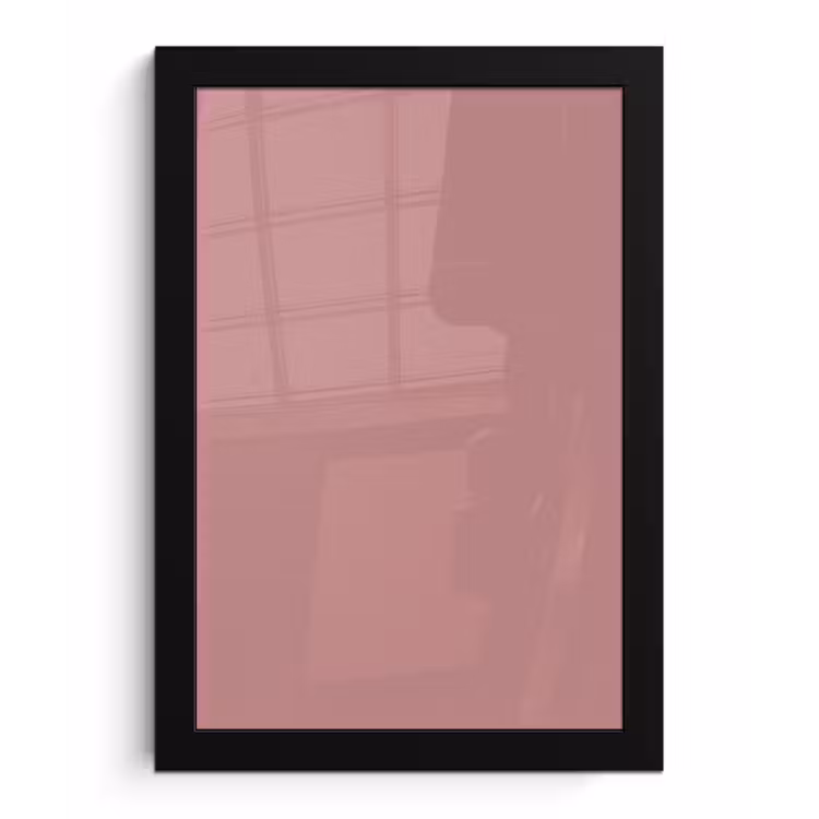 Dusty - Rose - Roze fotolijst zwart zonder passe partout klein 224 -3d