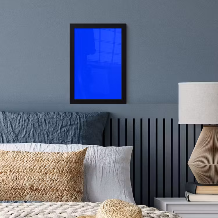 Electric - Blue - Blauw fotolijst zwart zonder passe partout klein 224 -sfeer3